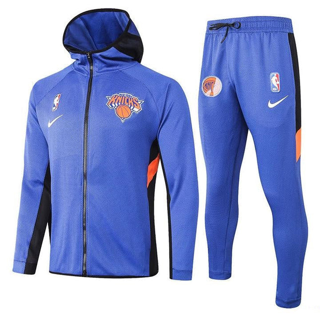 Kit Giacca a Zip con Cappuccio + Tuta Viola NBA New York Knicks 2021/22