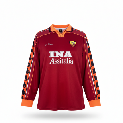 MAGLIA ROMA MANICHE LUNGHE 1998/99 RETRO