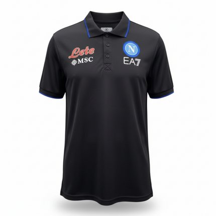 POLO MANICHE CORTE NERA NAPOLI 2023