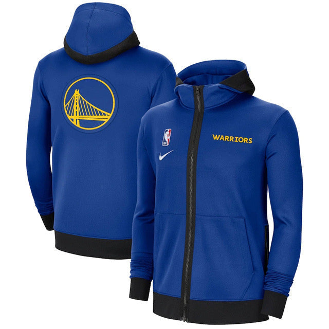 Giacca a Zip Con Cappuccio NBA Golden State Warriors
