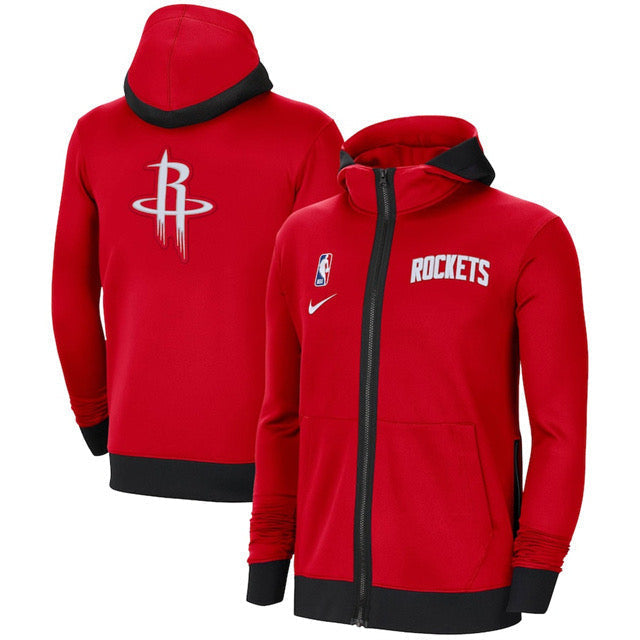 Giacca a Zip Con Cappuccio NBA Houston Rockets