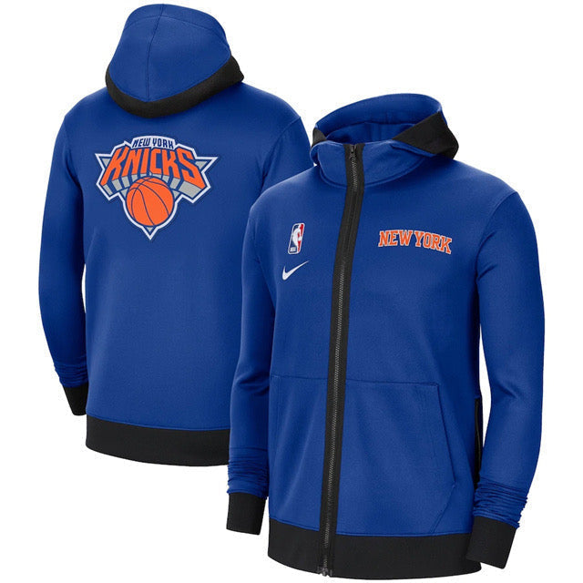 Giacca a Zip Con Cappuccio NBA New York Knicks
