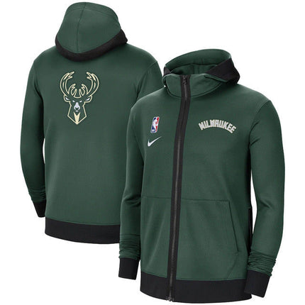 Giacca a Zip Con Cappuccio NBA Milwaukee Bucks