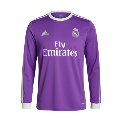 MAGLIA RETRO A MANICHE LUNGHE REAL MADRID TRASFERTA 2016/17