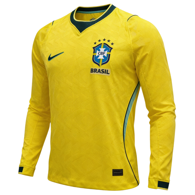 MAGLIA BRASILE HOME MANICHE LUNGHE 2026/27