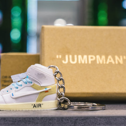 Portachiavi Jordan 1 Off-White White con Box