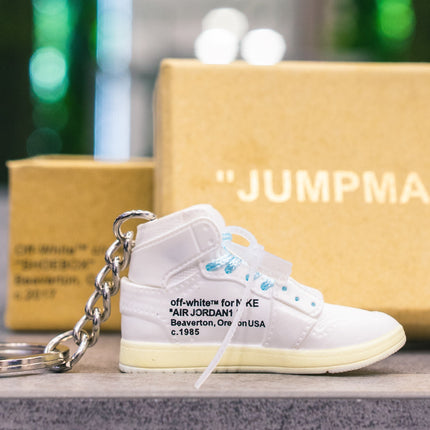 Portachiavi Jordan 1 Off-White White con Box