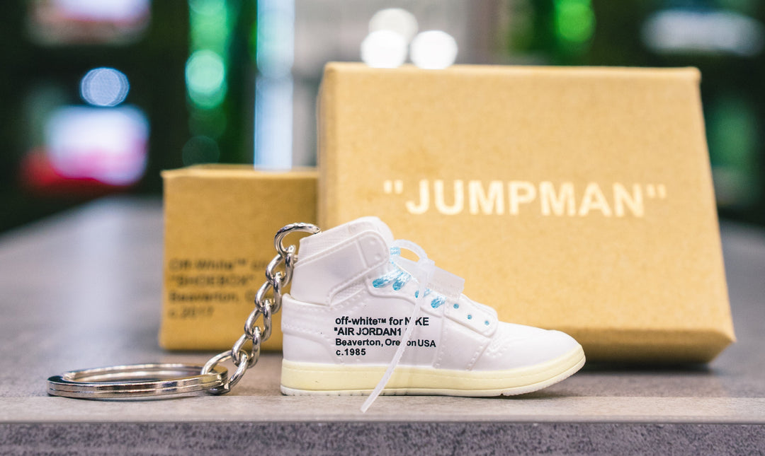 Portachiavi Jordan 1 Off-White White con Box