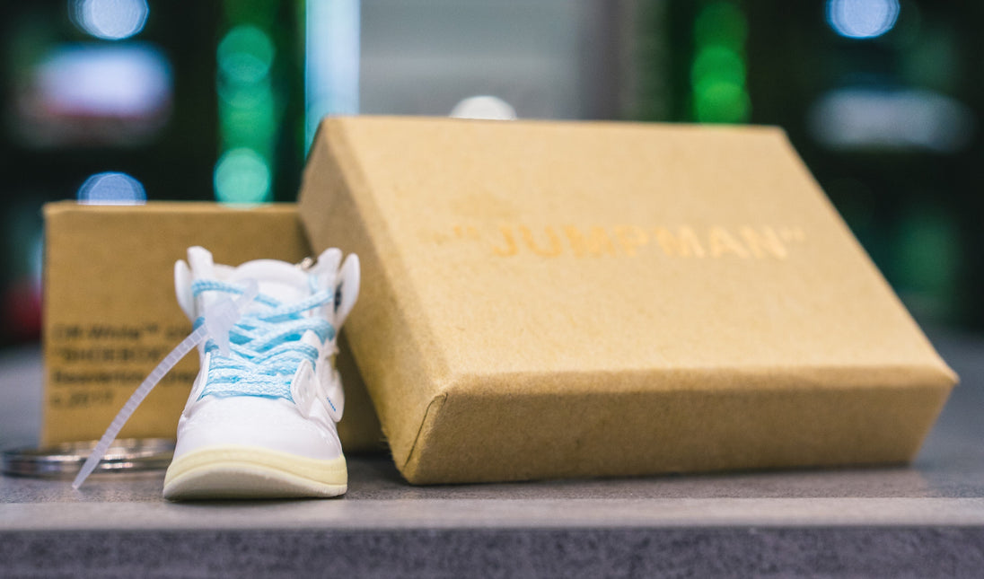 Portachiavi Jordan 1 Off-White White con Box