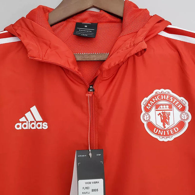 Giacca a Vento Manchester United Rossa 2022/23