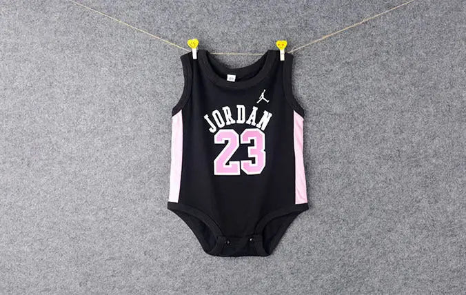 Jordan Black Baby Bodysuit