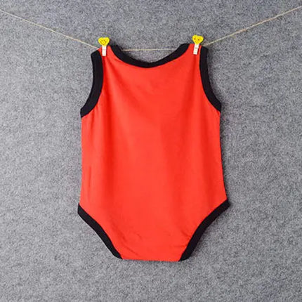 Red Jordan Baby Bodysuit