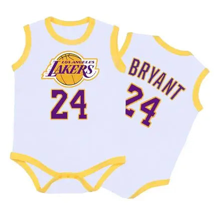NBA Baby Bodysuit White Los Angeles Lakers