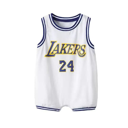 NBA Baby Bodysuit White Los Angeles Lakers