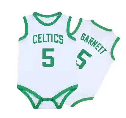 Boston Celtics White NBA Baby Bodysuit