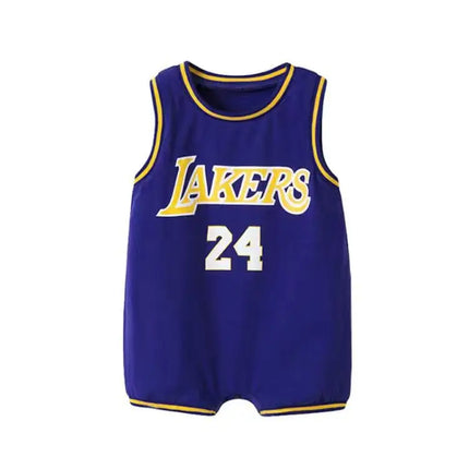 NBA Blue Los Angeles Lakers Baby Bodysuit
