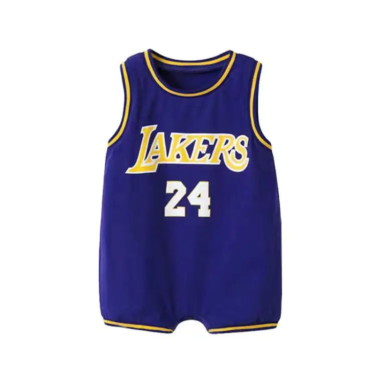 NBA Blue Los Angeles Lakers Baby Bodysuit