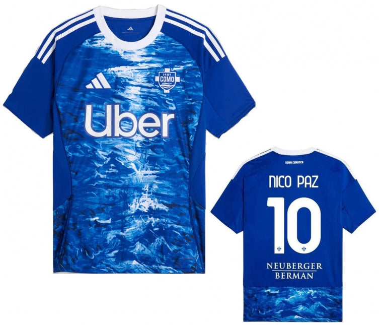 MAGLIA COMO NICO PAZ HOME 2025/26 [PERSONALIZZAZIONE COMPRESA]
