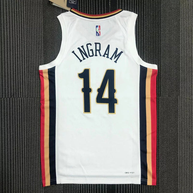 Maglia NBA New Orleans Pelicans City Edition Bianca 2021/22