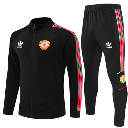 Kit Giacca Nera  + Tuta Manchester United  2022/23(con Taglia Bambino)