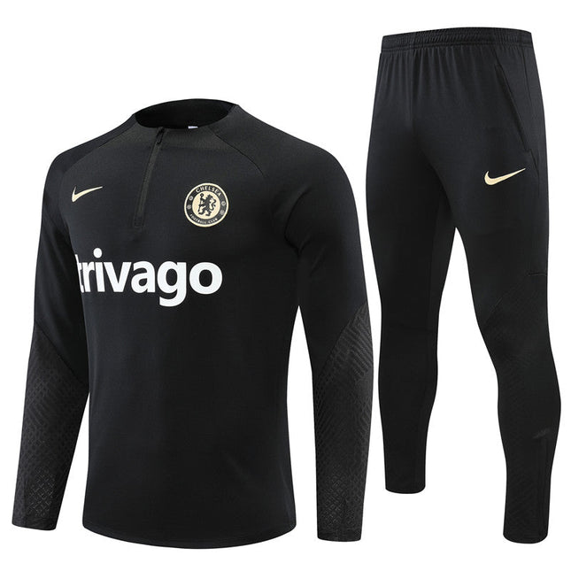 Kit Giacca Nera + Tuta Chelsea 2022/23 (con Taglia Bambino)