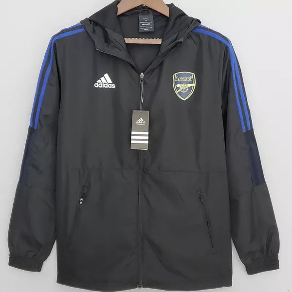 Giacca a Vento Arsenal Nera e Blu 2022/23