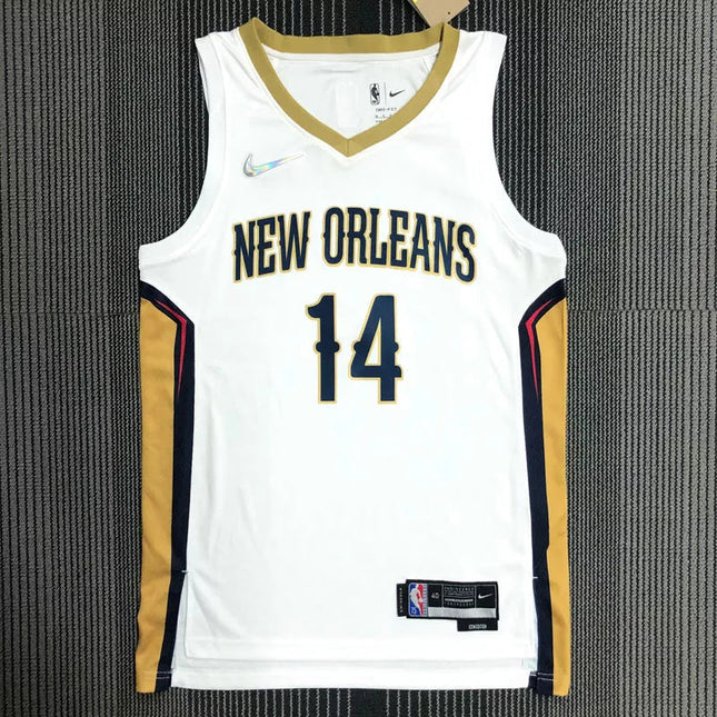 Maglia NBA New Orleans Pelicans Bianca 2021/22