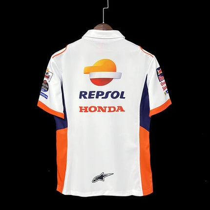 Polo Moto GP Honda Bianca