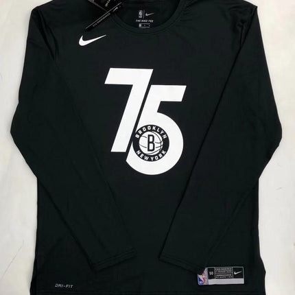Maglia Maniche Lunghe NBA 75th Anniversario Nets