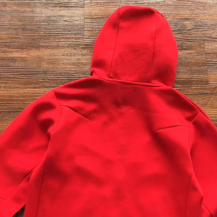 Felpa con cappuccio Nike Tech 2021/22 replica rossa con tessuto morbido e cuciture pulite