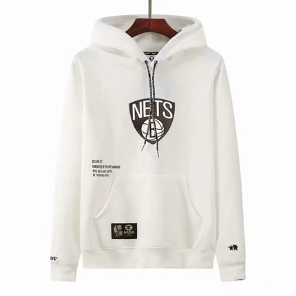 NBA White Brooklyn Nets Hoodie 2021/22