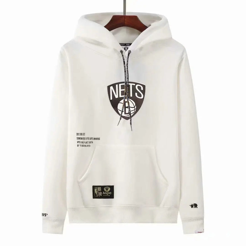 NBA White Brooklyn Nets Hoodie 2021/22