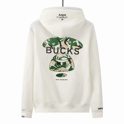 NBA White Milwaukee Bucks Sweatshirt 2021/22