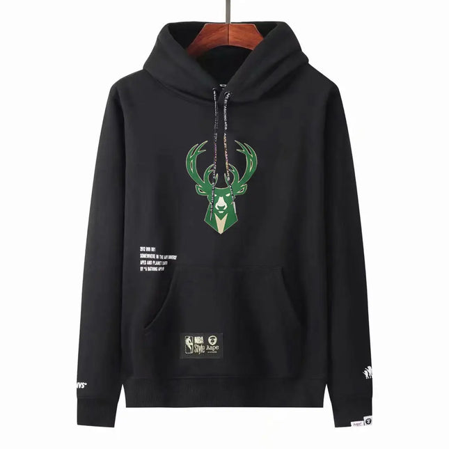 Felpa NBA Nera Milwaukee Bucks 2021/22_maglia_calcio_prezzo_basso_ L’OutfitdelCalcio.