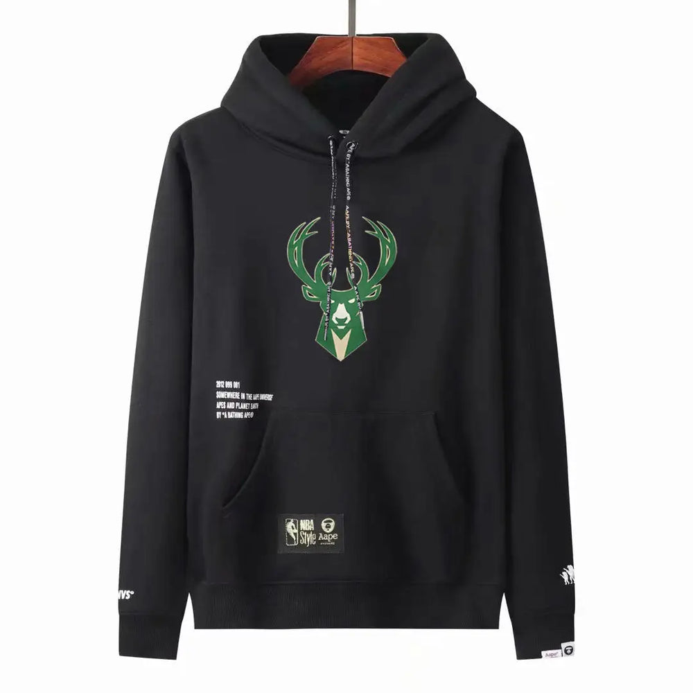 Black NBA Milwaukee Bucks Hoodie 2021/22