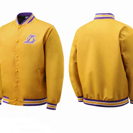 Los Angeles Lakers Yellow Button-Up Jacket 2021/22