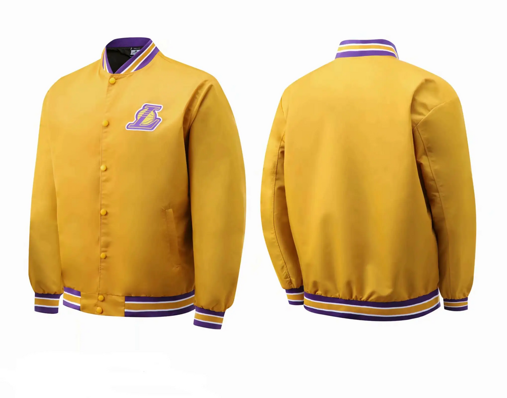 Los Angeles Lakers Yellow Button-Up Jacket 2021/22