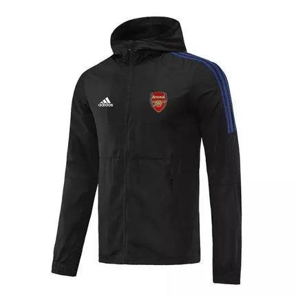 Arsenal Black Windbreaker 2022/23