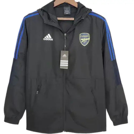 ARSENAL BLACK AND BLUE WIND BREAKER 2022/23