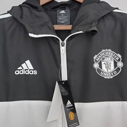 Manchester United Black and White Windbreaker 2022/23