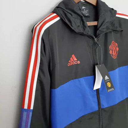 Manchester United Black and Blue Windbreaker 2022/23