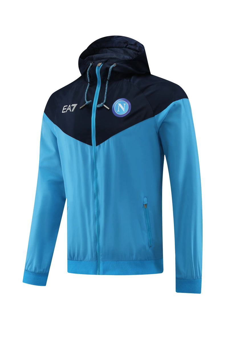 Napoli 2022/23 Blue Hooded Zip-Up Jacket