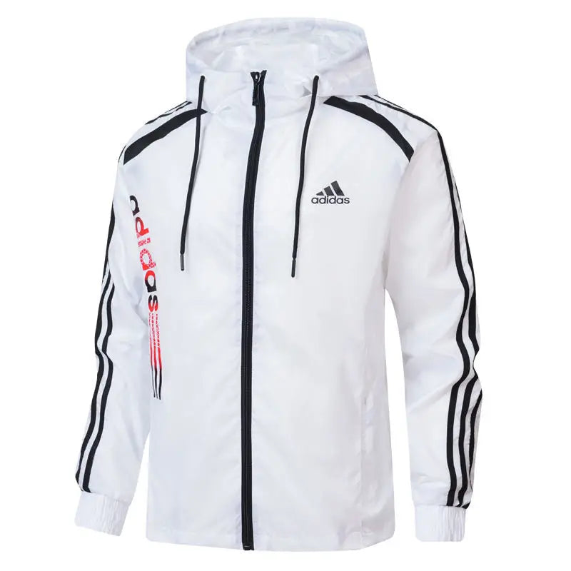 Adidas White Zip-Up Hooded Jacket 2021/22 REPLICA