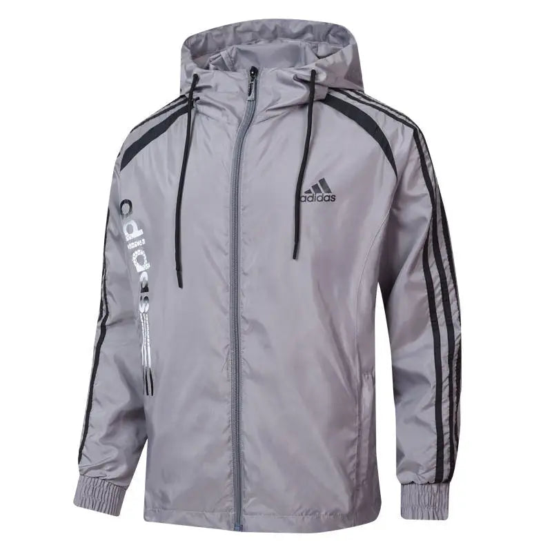 Adidas Grey Hooded Zip Jacket 2021/22 REPLICA