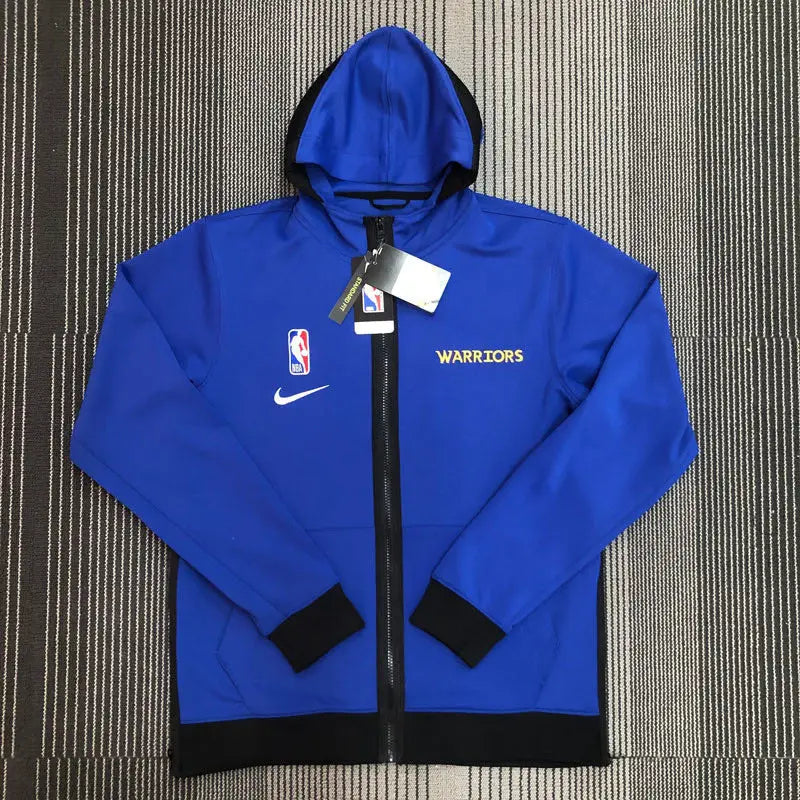 Giacca a Zip con Cappuccio NBA Blu Warriors 2021/22
