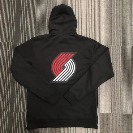 Men's NBA Portland Trail Blazers 2021/22 Black Zip-Up Hoodie