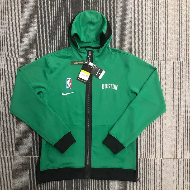 NBA Green Celtics 2021/22 Zip-Up Hooded Jacket