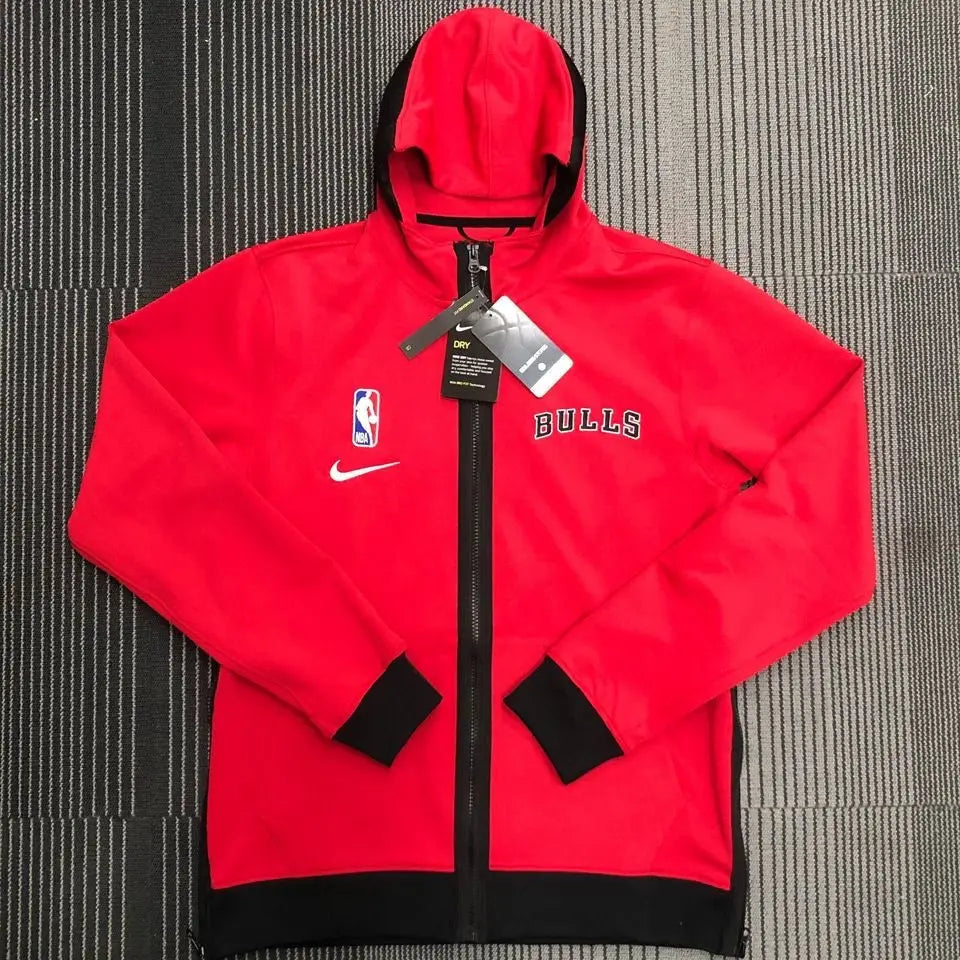 Chicago Bulls 2021/22 Red Full-Zip Hoodie