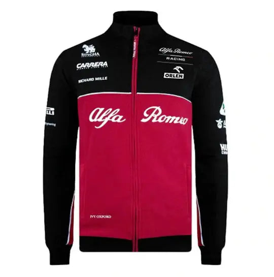 FORMULA 1 Alfa Romeo Red and Black Zip-Up Jacket 2021/22