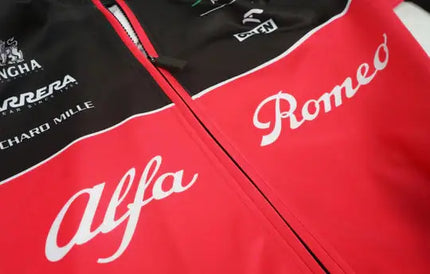 FORMULA 1 Alfa Romeo Red and Black Zip-Up Jacket 2021/22
